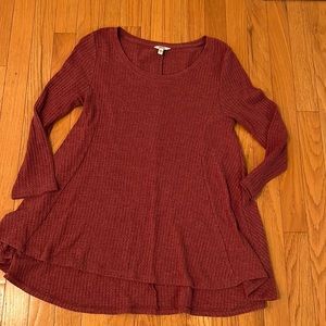 Sonoma Rose Waffle Knit Shirt